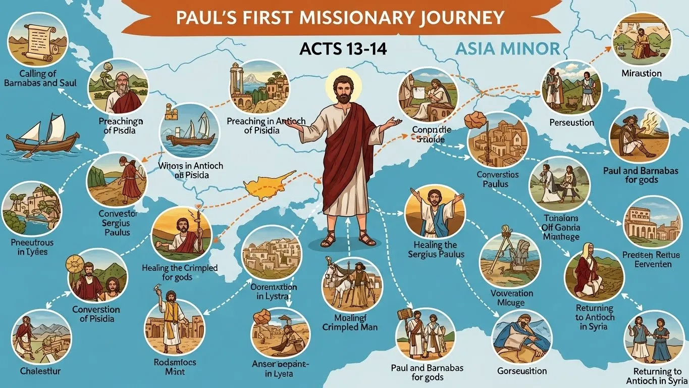 18 Important Events in Pauls First Mission Trip