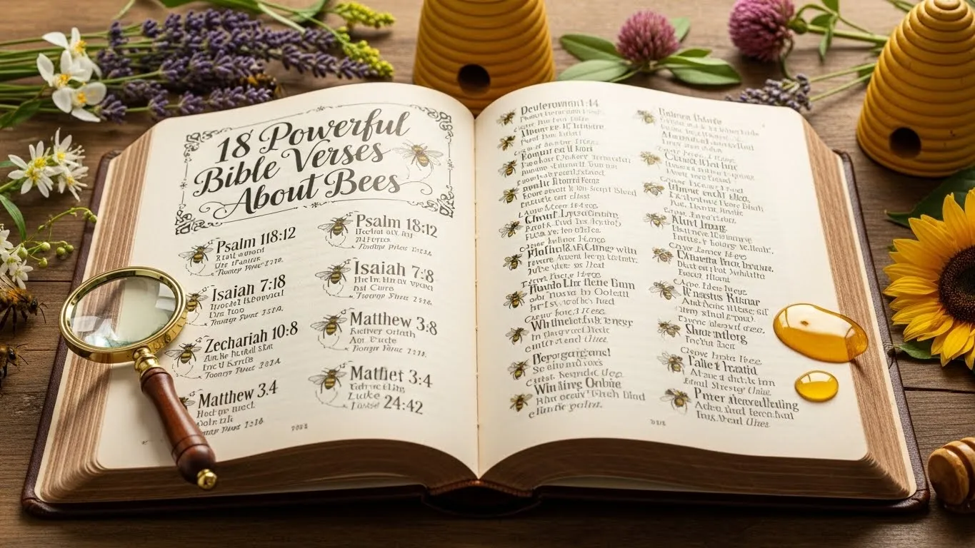 18 Powerful Bible Verses About Bees