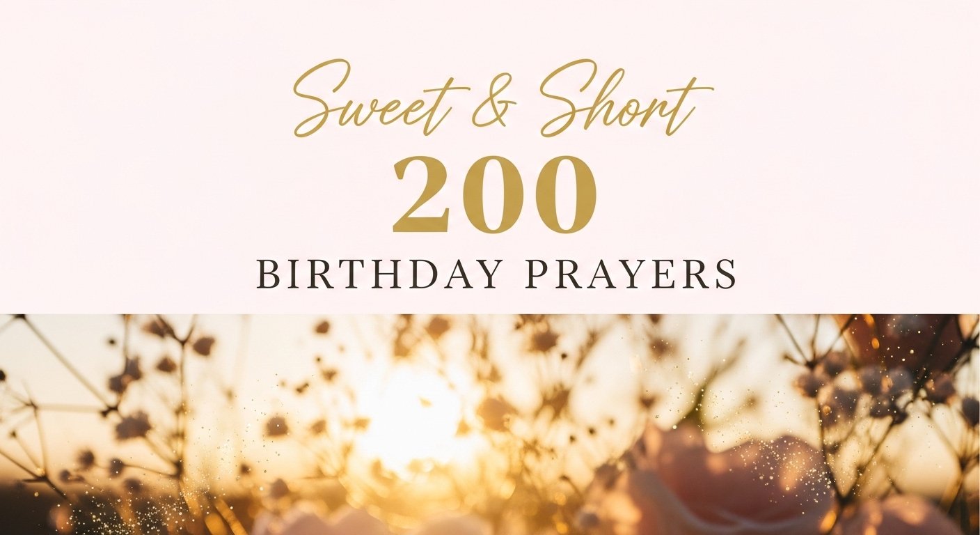 200 Sweet & Short Birthday Prayers